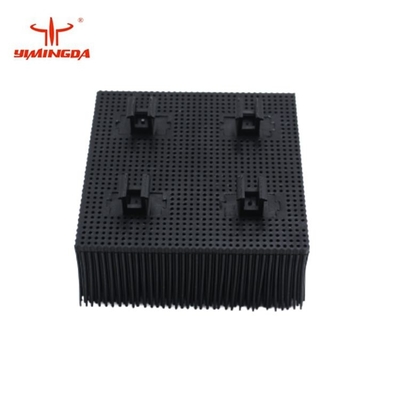 فرشاة قطع غيار السيارات ذات الشعر الخشن 100x100x42mm مادة بولي أزرق / أسود اللون