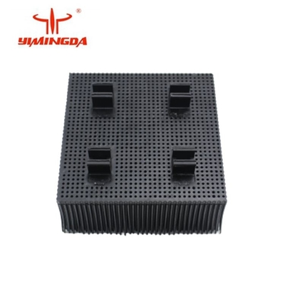 فرشاة قطع غيار السيارات ذات الشعر الخشن 100x100x42mm مادة بولي أزرق / أسود اللون
